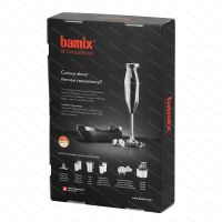 Wireless stick blender bamix CORDLESS PLUS, black - back side of product package