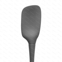 Tovolo FLEX-CORE All Silicone Spoonula, charcoal - shape detail