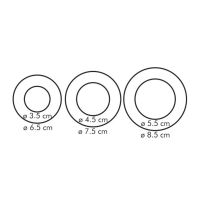 Double-sided cookie cutters circles Tescoma DELÍCIA, 6 sizes