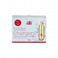 Soda chargers iSi 8.4 g CO2, 10 pcs (disposable) - front view