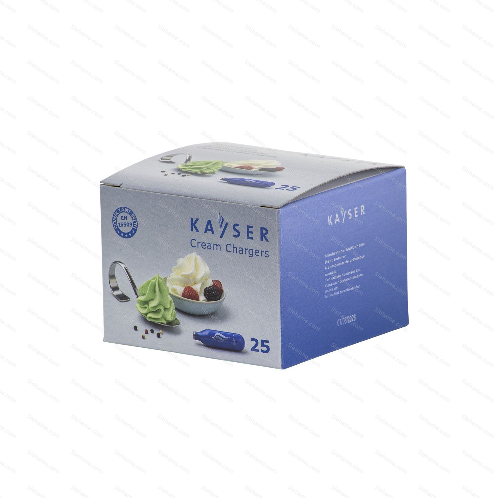Cream chargers Kayser 7.5 g N2O, 25 pcs (disposable) - main view