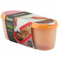 Ice cream tub Tovolo GLIDE-A-SCOOP 1.4 l, orange crush - label