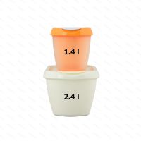 Ice cream tub Tovolo GLIDE-A-SCOOP 1.4 l, orange crush - size comparison 2