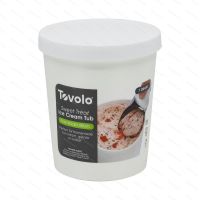 Ice cream tub Tovolo SWEET TREAT 1.0 l, white - labeled front side