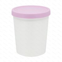 Ice cream tub Tovolo SWEET TREAT 1.0 l, pink - clear front side