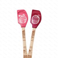 Tovolo SPATULART Wood Handled Minispatula Cupcake, 2 pcs