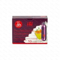 Cream chargers iSi PROFESSIONAL 8.4 g N2O, 10 pcs - front view