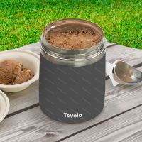 Ice cream thermos Tovolo 1.7 l, charcoal - detail