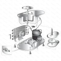 Ice Cream Machine Musso MINI, 2 l - components illustration