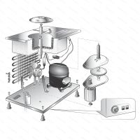 Ice Cream Machine Musso STELLA, 3 l - component illustration