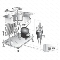 Ice Cream Machine Musso STELLA CHEF, 3 l - components illustration